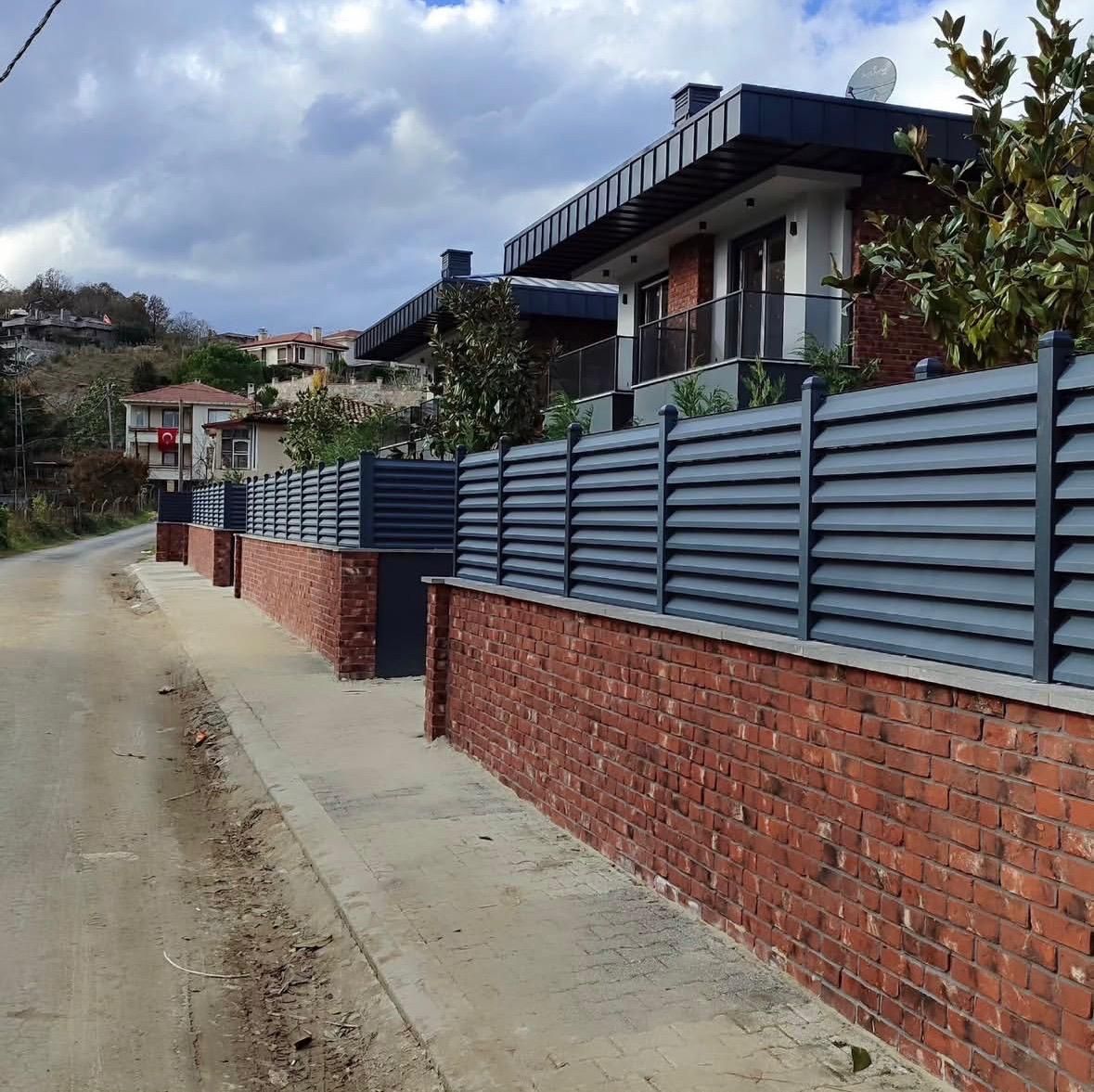 Galvaniz Bahçe Çit Korkuluk Modelleri